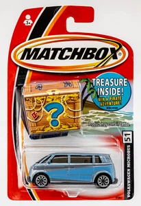 2005 Matchbox #51 Volkswagen Microbus ICE BLUE METALLIC | CHINA | FSC - Picture 1 of 1