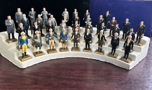36 Vintage Marx Toys Plastic United States Presidents Figurines Lot Set +