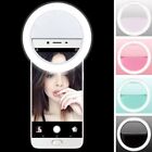 Portable Rechargeable Speedlite Selfie Circle Lamp LED Fill Light Universal