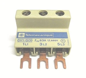 Morsettiera di potenza Telemecanique GV1-G09, GV1G09, 63A, 660V, 3 poli - Picture 1 of 6