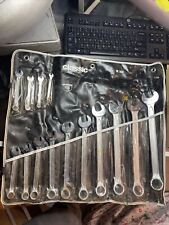 Vintage New Set of 13 INDESTRO Combination Wrenches Matching #1068 series USA