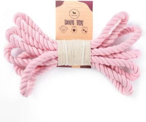 Park Life Designs Loopsy Rope Tug Toy - 100% Organic Cotton, Pink - Picture 1 of 1