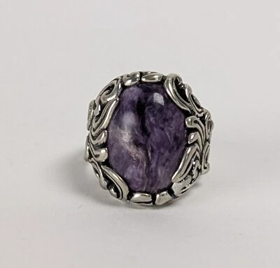 Anillo Charriote Carolyn Pollack CP Plata de Ley 925 Púrpura Talla 7 y Caja Foto 1 de 4