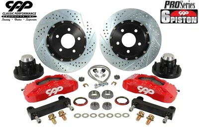 1968-74 Chevy II Nova X-Body Front 14" 6 Piston Big Brake Disc Conversion Kit Foto 1 de 4