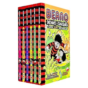 Beano Dennis, Gnasher Series Books 1 - 6 Collection Set by I.P Daley Super Slime - Picture 1 of 3