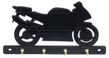 Crotch Rocket Motorcycle Key Rack Hook Hanger Holder Entryway Organizer for Wall