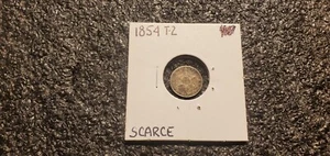 1854 3 Cent Silver Piece, Trime !! Higher Grade !!! - Picture 1 of 5