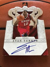 2011-12 Crown Royale - Evan Turner - ROOKIE AUTO SILVER Card #/49