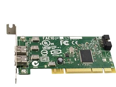 Dell 0J886H OEM Low Profile 2 Port Internal Header PCI Firewire Card FAE10 AM1  - Image 1 of 4