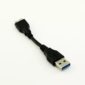 1x USB 3.0 Type A Male to Micro USB 3.0 A Male Data Adapter Converter Cable 10cm - Picture 1 of 6