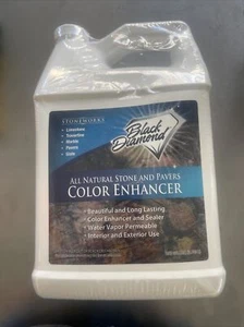 Black Diamond Color Enhancer Sealer For All-Natural Stone & Pavers 1 Gallon 1Pck - Picture 1 of 4