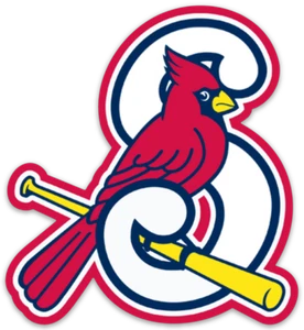 Saint Louis Cardinals S Letter Logo Type Cardinal on baseball bat Die-Cut MAGNET - Picture 1 of 1