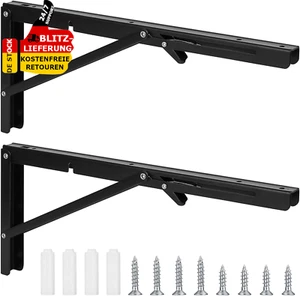 2 Klappkonsole 20/30/40Cm Schwerlast Scharniere Klappbar Regalträger Klappwinkel - Bild 1 von 14