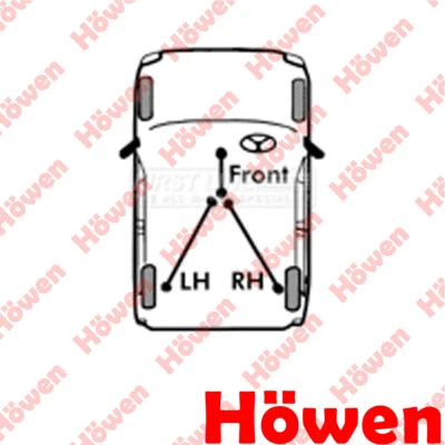 Se adapta al cable de freno de mano 2,4 D para camioneta Nissan 1994-1998 derecho Howen 3653073P00 Foto 1 de 3