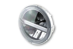 Inserto de faro principal LED Highsider TIPO 6 con TFL alrededor de 5 3/4 pulgadas cromado - Imagen 1 de 4