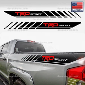 TRD Sport Decals Bedside Stripes Vinyl Fit Toyota Tacoma Tundra Stickers - Picture 1 of 2