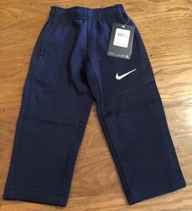 Baby Boy's 2T sweatpants joggers pull-up navy Nike Therma Fit New B563 Play - Picture 1 of 4