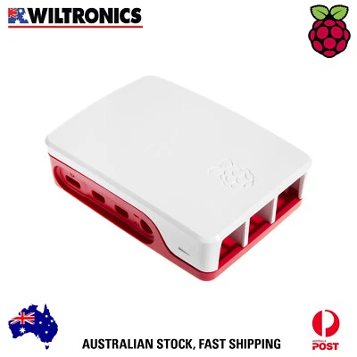 Official Raspberry Pi 4 Case Raspberry/White - image 1 of 3