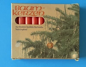 Vintage Baum-Kerzen 17 Red Chime Candles 4” German - Picture 1 of 7