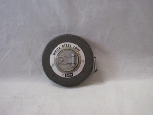 Vintage Lufkin Rule Co weißes Stahlband 50 Fuß - Bild 1 von 3