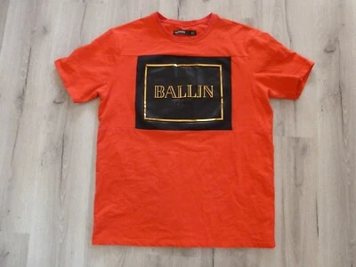 Camisa Hudson Outerwear Para Hombres XL BALLIN PARIS Roja, Negra, Dorada NUEVA SIN ETIQUETAS Foto 1 de 4