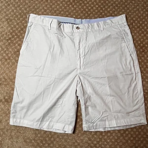 Peter Millar Golf Shorts Men’s 36 Cotton Blend Khaki Beige Stretch Tan Cream 9" - Picture 1 of 6