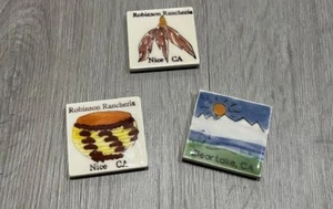Lot of 3 Vintage California CA Fridge Magnets Robinson Rancheria Nice Clear Lake - Picture 1 of 7