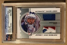 2008-09 ITG Ultimate Memorabilia Jerseys-Emblems #6 Patrick Roy JERSEY PATCH /09