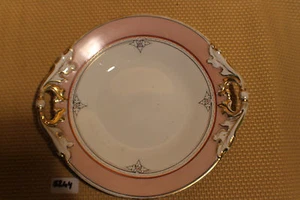 Plato de porcelana cuenco decoración floral barroco hoja de hoja caduca KPM *5244 - Imagen 1 de 7