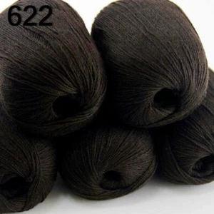 Sale 5BallsX50g Super Soft Warm Cashmere Wool Hand Scarves Crochet Knit Yarn 22 - Bild 1 von 12
