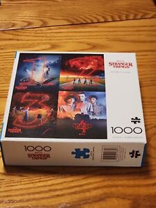 Buffalo Games Stranger Things Poster Collage 1000 Piece Jigsaw Puzzle preowned 
