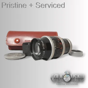 SUPER-16! SWISS KERN 2.8/75MM C-MOUNT LENS For BOLEX 16MM MOVIE CAMERA BMPCC - Picture 1 of 14