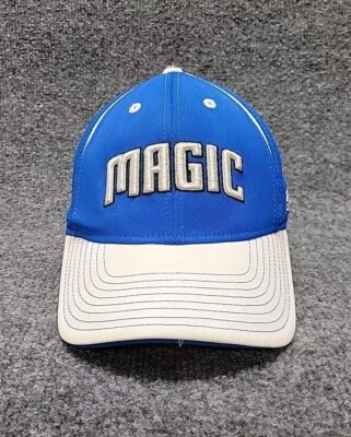 Orlando Magic Hat Cap Mens Medium Fitted Gray Blue NBA Basketball Logo Adidas - Image 1 of 4