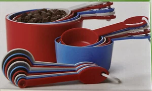 Measuring Cup Spoon Set Kitchen Standard Metric Teaspoon Tablespoon Cook 19 Pc - Picture 1 of 4