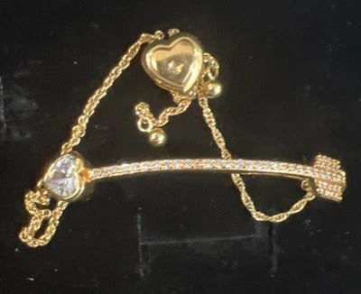 Kate Spade Nueva York ROCAS ROMÁNTICAS Corazón Cupido Flecha Deslizante Pulsera Transparente  Foto 1 de 4