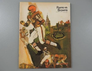 LA RAMS Pro NFL Program Magazine LA Rams vs Cleveland Browns Aug 19 1967 - Picture 1 of 6