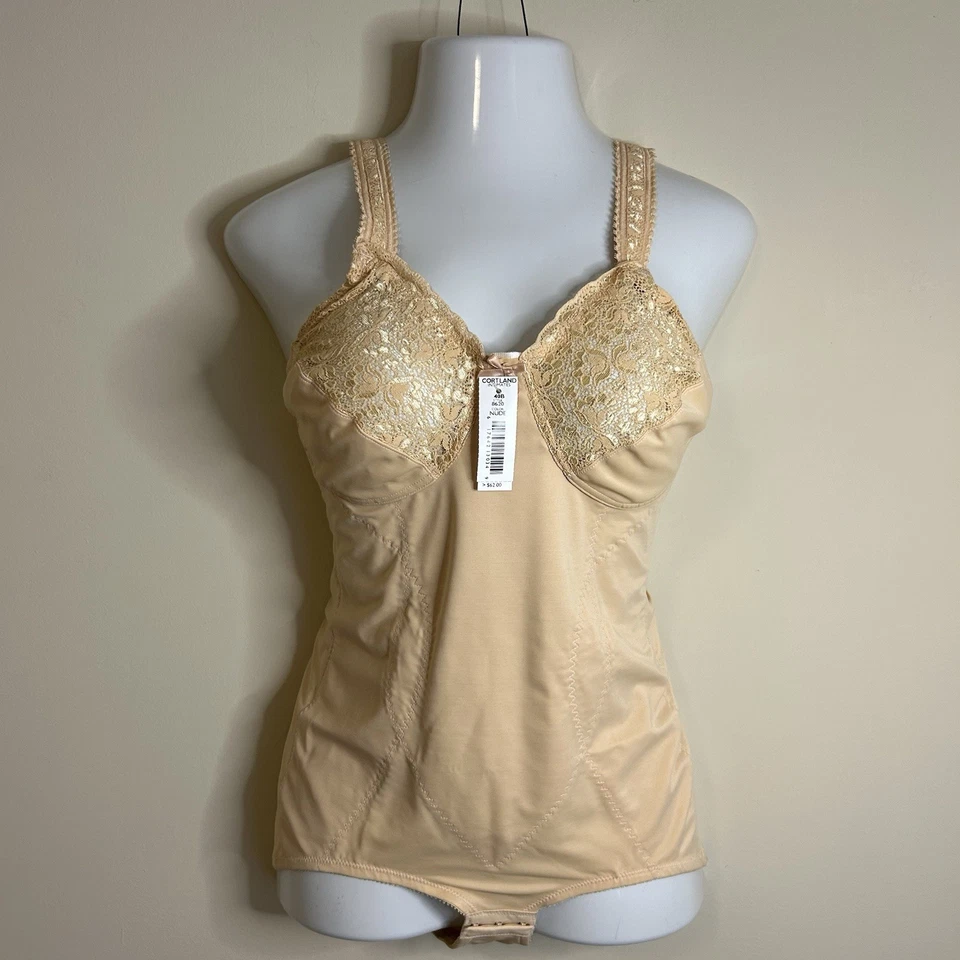 Rago Cortland Intimates Full Figure Body Briefer Style 8620 Size 40B Nude NWT - Image 1 of 4