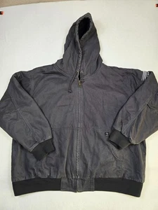 Dri Duck Herren Arbeitsjacke mit durchgehendem Reißverschluss und Kapuze 4XL grau LESEN - Bild 1 von 4