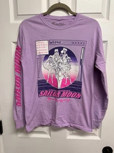 Camicia Sailor Moon manica lunga lavanda manica lunga taglia XS - Foto 1 di 8