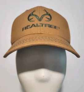 Team Realtree Kappe braun Outdoor verstellbar gebogener Schirm Mütze Druckknopflasche  - Bild 1 von 6