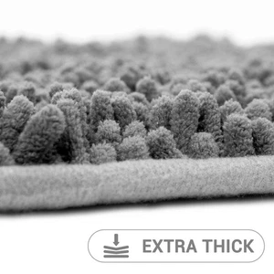 Alfombra de baño Hitime suave de chenilla alfombra de baño absorbente de secado rápido antideslizante lavable - Imagen 1 de 29