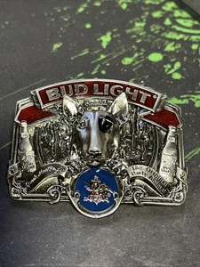 Vintage 1987 Bud Light Spuds Mackenzie Belt Buckle - Picture 1 of 13