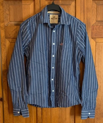 Men's Hollister Long Sleeve Button Front Striped Cotton Shirt Tag Size L - Image 1 of 3