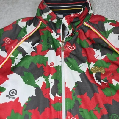 LRG Lifted Research Group Jackets Mens 4XL Red Black Leaf Camo Full Zip Comfort - Image 1 of 4