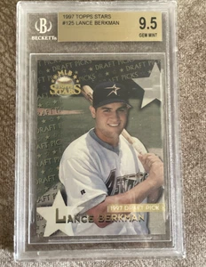 1997 Topps Stars #125 Lance Berkman (RC) Gem Grading 9.5 Gem Mint Sealed Case - Bild 1 von 2