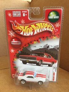 HOT WHEELS LARRY WOOD LIMITED ED HOLIDAY RODS REAL RIDERS WHITE 67 CAMARO MIP - Picture 1 of 5
