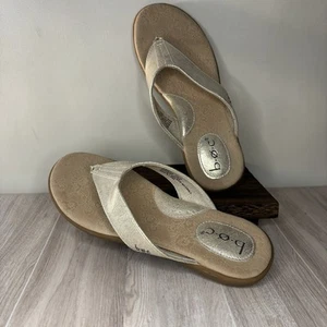BOC Flip Flop Sandals in Champagne Women's Sz 8 BC0007830 CHC20 - Picture 1 of 18