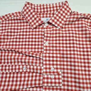Mizzen + Main Tradition Evolved Trim Fit Gingham Check Mens XL Preppy Casual - Picture 1 of 5