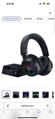 Razer Kraken V4 Pro Wireless Headset with Base Station V2 Chroma - Image 1 of 4
