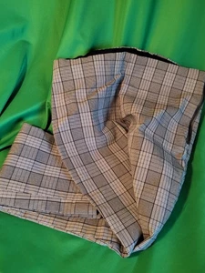A New Day Pants Size 6 Multicolor Plaid Crop Slim Leg Flex Waistband Essentials - Picture 1 of 24